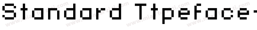 Standard Ttpeface字体转换